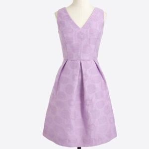 J Crew lilac purple jacquard dress